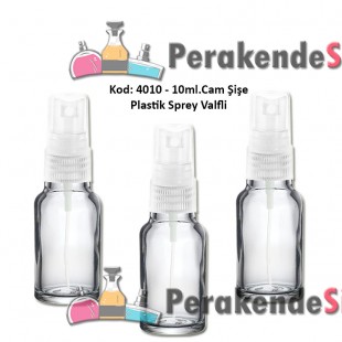Plastik Spreyli Cam Parfüm Şişesi 10ml Kod: 4010