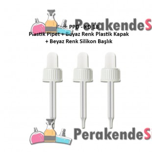 Plastik Pipetli Plastik Kapaklı Damlalık Kod: PPP-KD-18